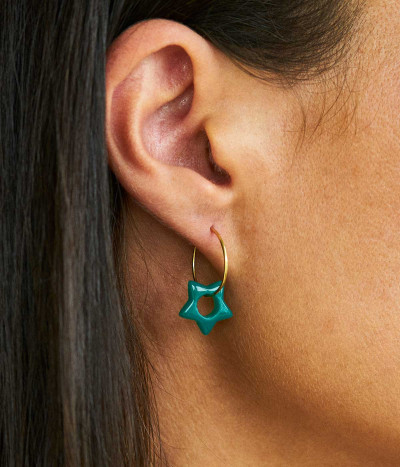 Star Agate Earrings