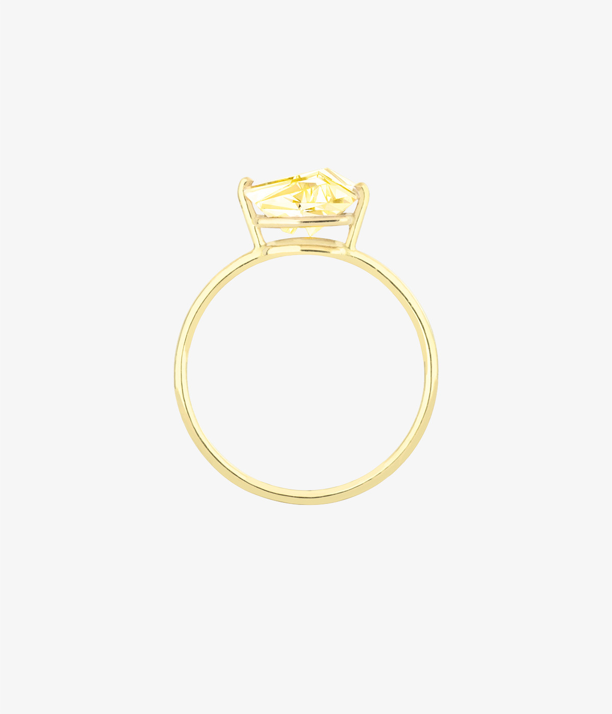 KLAR golden beryl ring