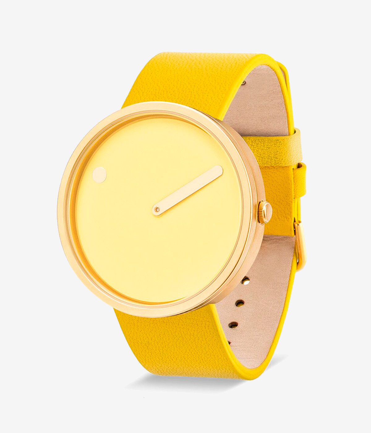YELLOW DIAL / YELLOW LEATHER STRAP 40 MM