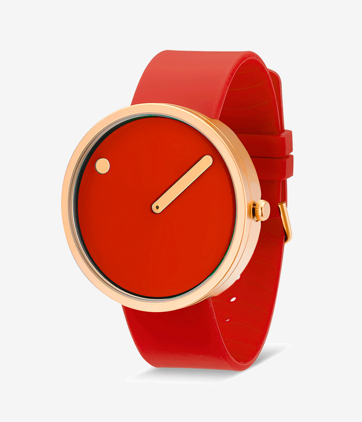 RED DIAL / RED SILICONE STRAP 40 mm