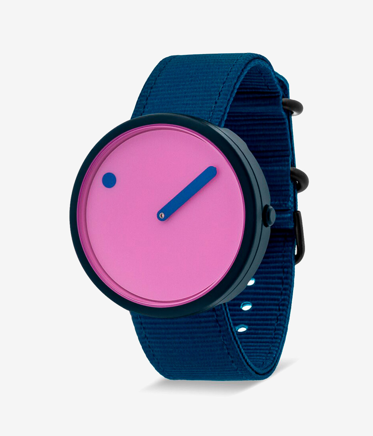 PINK DIAL / BLUE RECYCLED STRAP 40 mm