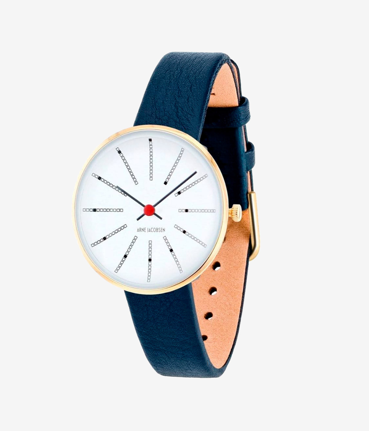 BANKERS / BLUE LEATHER STRAP 34 MM