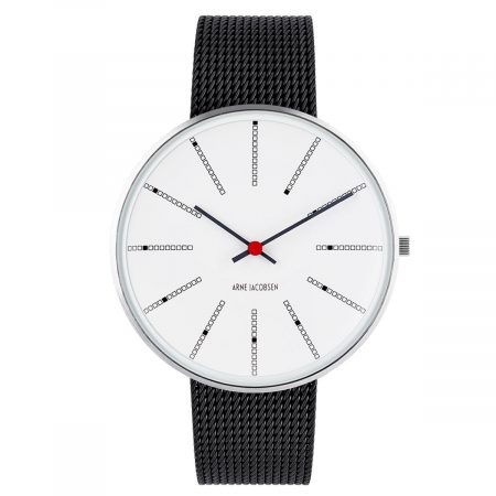 Arne Jacobsen BANKERS 40 MM / MALLA ACERO NEGRA