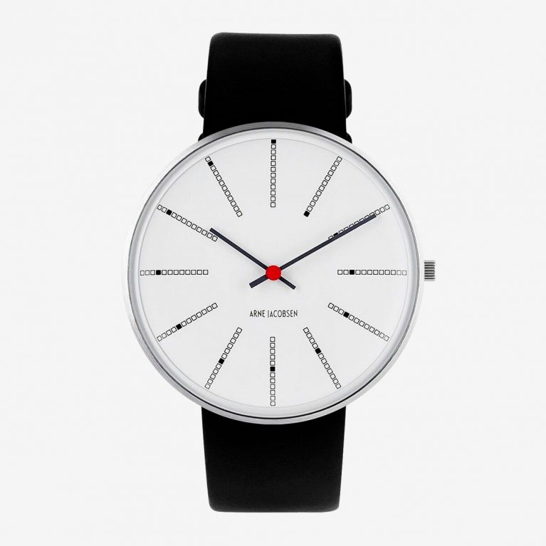 Arne Jacobsen BANKERS 40 MM PIEL NEGRA