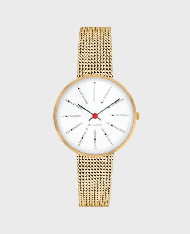 Arne Jacobsen BANKERS 30 MM / MALLA DORADA