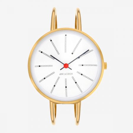 Arne Jacobsen BANKERS 34 MM / BRAZALETE DORADO