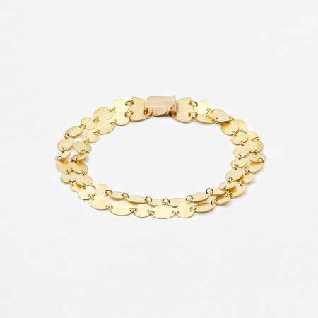 Pulsera oro Party doble 18cm
