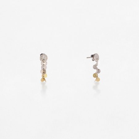 Pendientes oro y plata Papallones 30mm