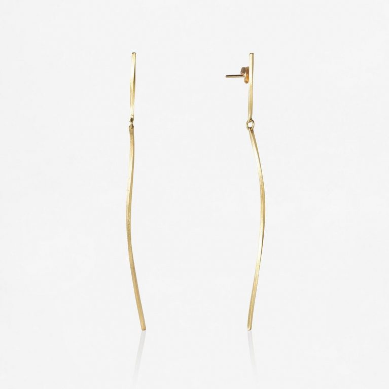 Pendientes oro Pinassa 80mm