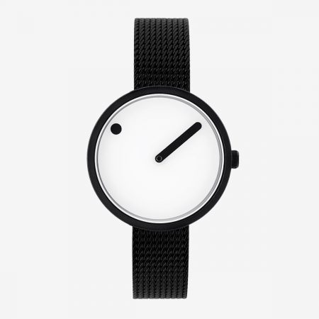PICTO 30 MM / BLANCA / MALLA NEGRA MATE