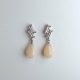 Pendientes Clear Pink Coral y baguettes