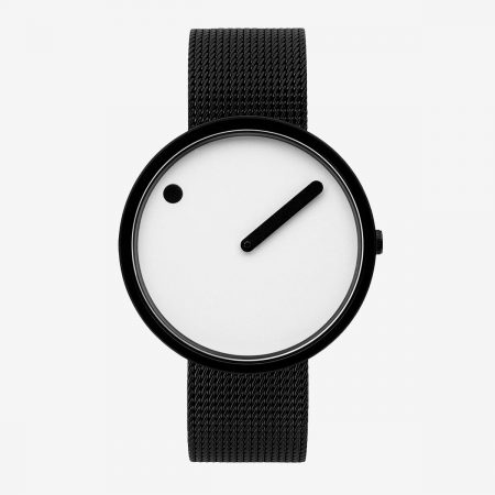 PICTO 40 MM / BLANCA / MALLA NEGRA MATE