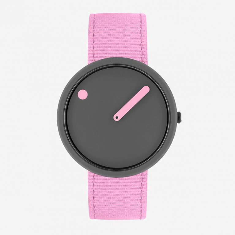 PICTO 40 MM / GRIS TRUENO / RECICLADA ROSA ARRECIFE