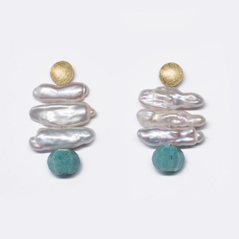 Pendientes Reina Amazonita