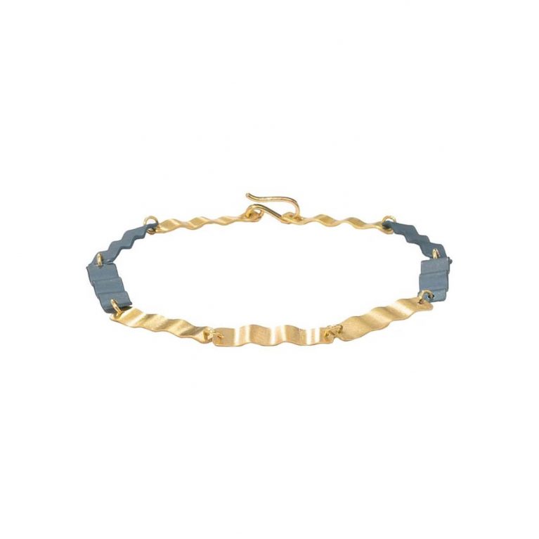 Pulsera oro y titanio Aigua