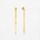 Pendientes oro Party 60mm