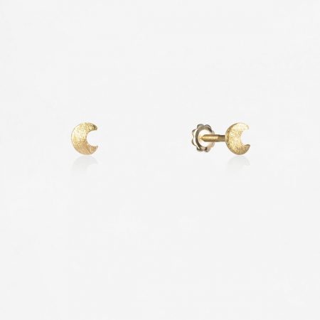 Pendientes oro Símbol luna 5mm