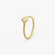 Anillo Simple y Giro Amarillo