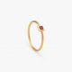 Anillo Simple y Rubí Princesa