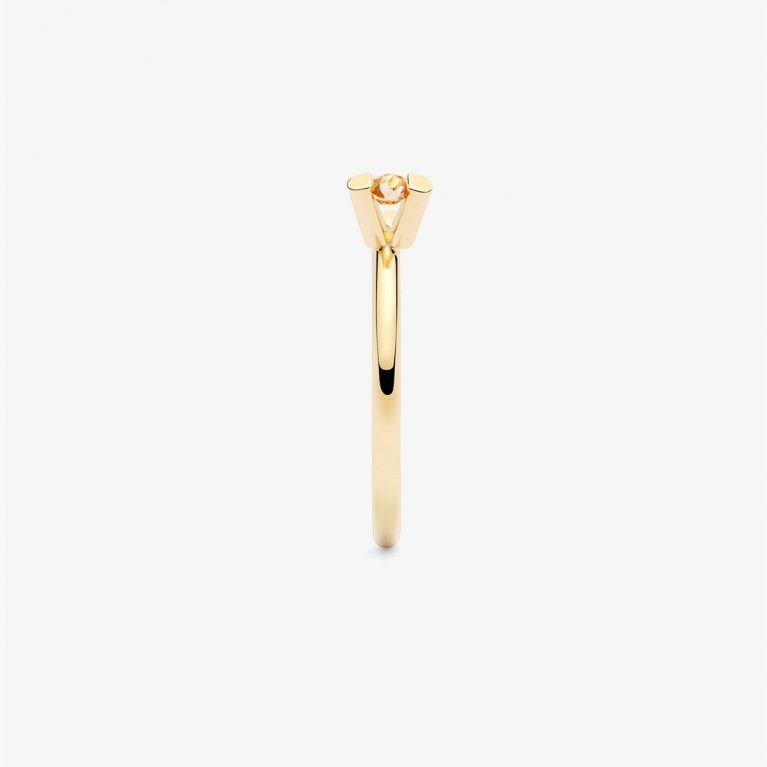 Anillo Tweet zafiro amarillo