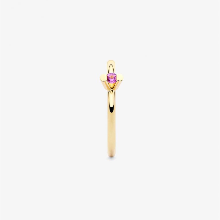 Anillo Tweet zafiro rosa
