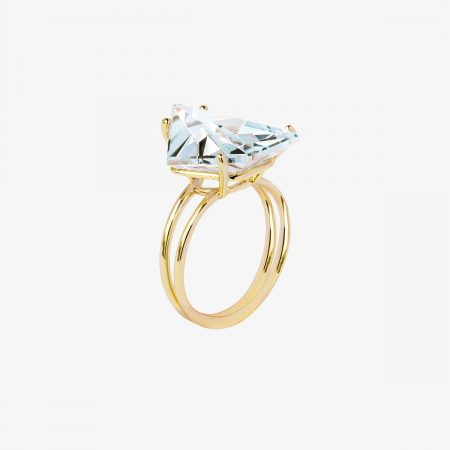 Anillo Klar aguamarina