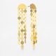Pendientes oro Party 3 tiras 70mm.
