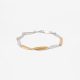 Brazalete oro y plata Volta 18 cm