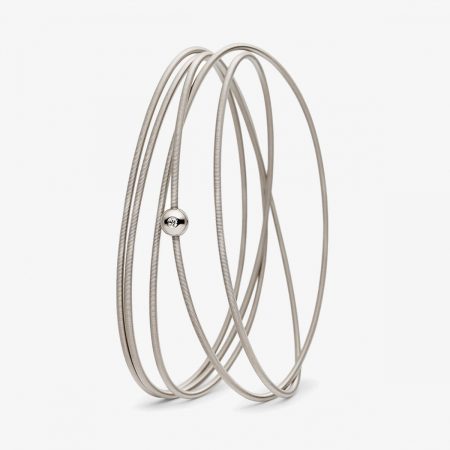 Pulsera Colette 5 Vueltas Diamante Platino