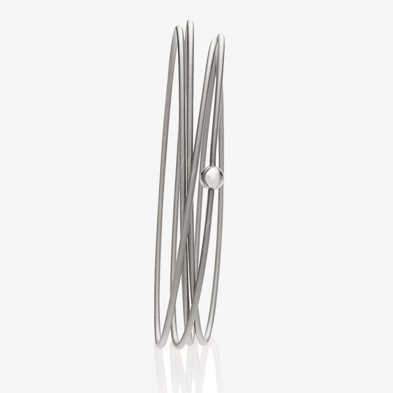 Pulsera Colette 4 Vueltas Platino