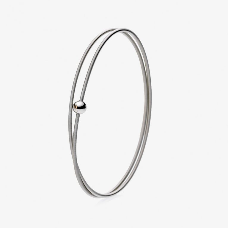 Pulsera Colette 2 Vueltas Platino