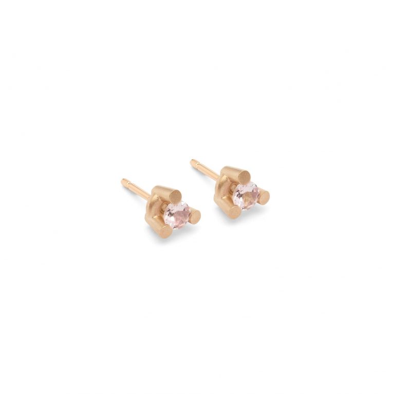 Pendientes Trin turmalinas rosas 0,48ct.