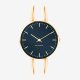 Arne Jacobsen CITY HALL 34 MM / BRAZALETE DORADO / ESFERA AZUL