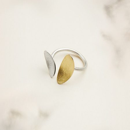 Anillo oro y plata Samoa 25mm