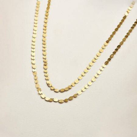 Collar oro Party largo 90cm / doble 43cm