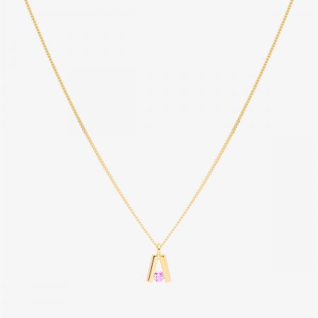 Colgante Tweet Zafiro Rosa