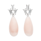 Pendientes Clear Pink Coral y baguettes