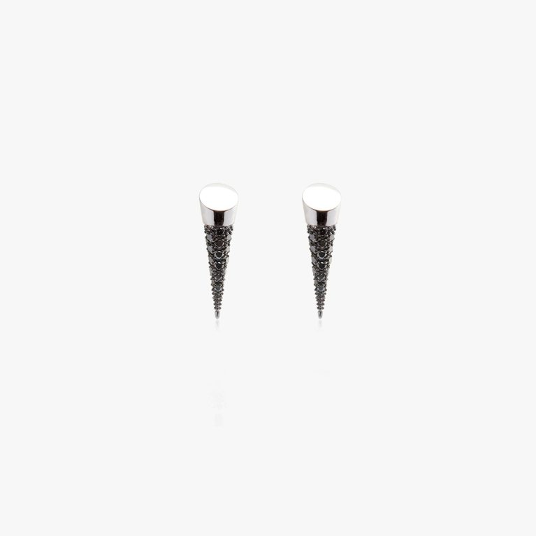 Pend. Oro Au750 18Kt btes.negros 0,26ct.