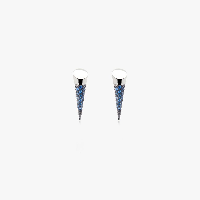 Pendientes Oro Au750 18Kt.zafiros 0,25ct
