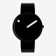 PICTO 40 MM / NEGRA / PIEL NEGRA