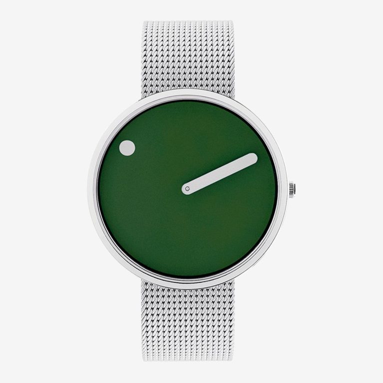 PICTO 40 MM / VERDE OLIVA / MALLA DE ACERO MATE
