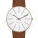 Arne Jacobsen BANKERS 40 MM / PIEL MARRÓN