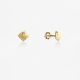 Pendientes oro Ones 4mm con diamantes 0,014ct.