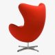 Silla Miniatura Arne Jacobsen EGG RED