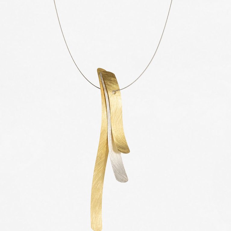 Collar Posidònia oro y plata