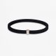 Pulsera Majoral plata y caucho