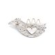 Broche de Plata y Oro Rosa “Mamá”