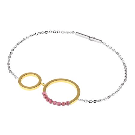 Pulsera facetada con granates