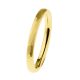 Anillo de acero dorado facetado