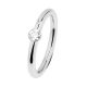 Anillo de acero 2mm con circonita
